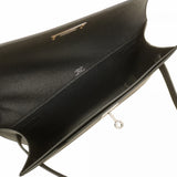 【5ib1498-h】エルメス クラッチバッグ ケリーデペッシュ25 ヴォーエプソン ブラック シルバー金具 K刻印【中古】メンズ