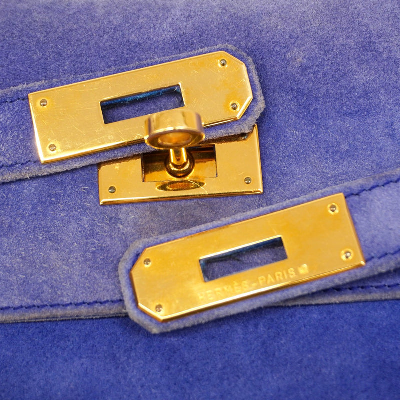 【5ib1517-h】エルメス ハンドバッグ ケリー32 ドブリス パープル ゴールド金具 〇Y刻印【中古】レディース