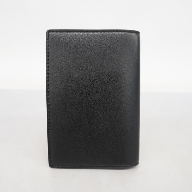 【5ib1528-h】グッチ パスポートケース 547608 レザー ブラック【中古】メンズ