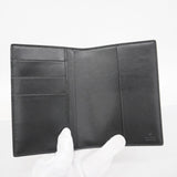 【5ib1528-h】グッチ パスポートケース 547608 レザー ブラック【中古】メンズ