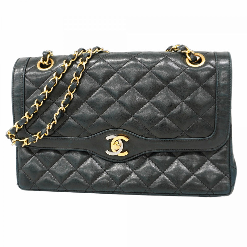 【超極美品】シャネル マトラッセ ビコローレ ラムスキン ウエストバッグ CHANEL シャネル Wフラップ25 マトラッセ ショルダーバッグ