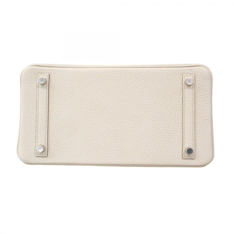 【5ib1797-g-h】エルメス ハンドバッグ バーキン30 トリヨンクレマンス べトン シルバー金具 K刻印【中古】レディース