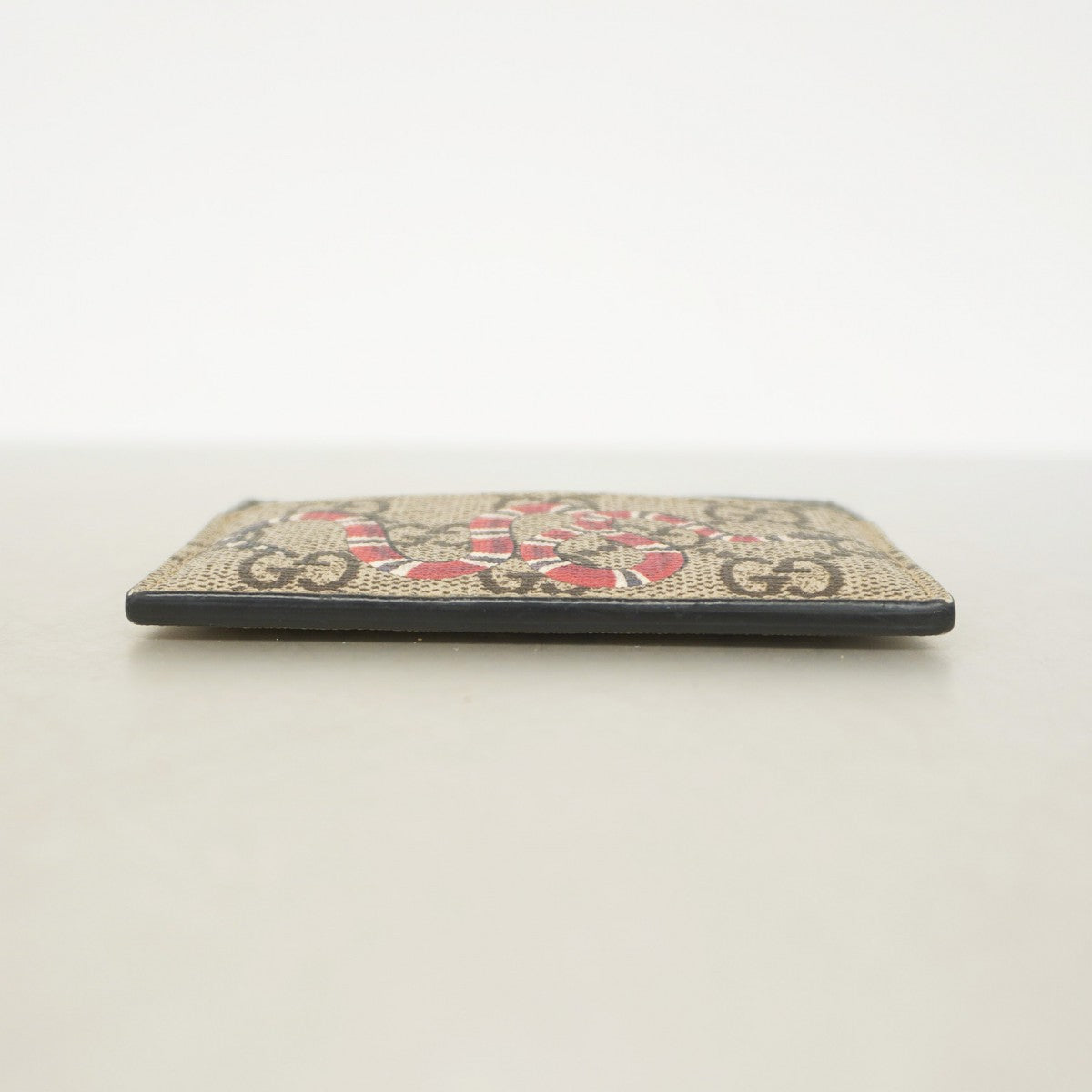 【5ib1896】グッチ カードケース GGスプリーム 451277 レザー ブラウン【中古】メンズ