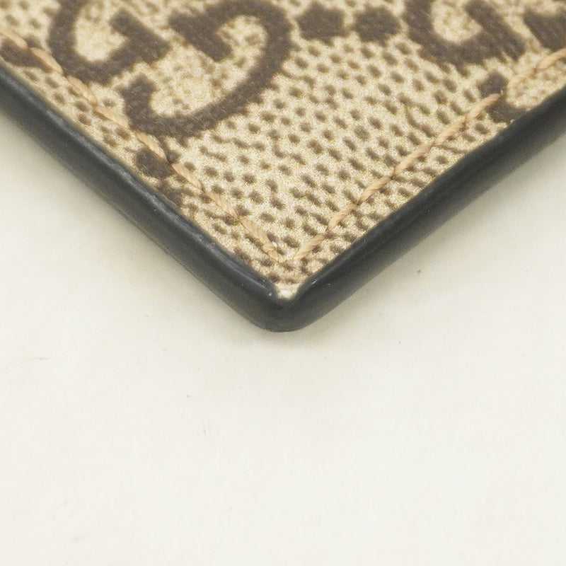 【5ib1896】グッチ カードケース GGスプリーム 451277 レザー ブラウン【中古】メンズ