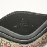 【5ib1896】グッチ カードケース GGスプリーム 451277 レザー ブラウン【中古】メンズ