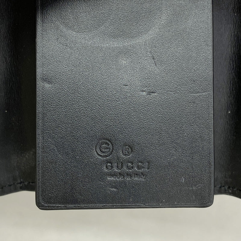 【5ib1949】グッチ キーケース グッチシマ 779824 レザー ブラック シルバー金具【中古】メンズ レディース ユニセックス