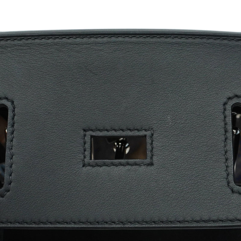 【5ib1966】エルメス ボディバッグ ケリーアッカドPM スイフト キャンバス ブラック シルバー金具 W刻印【中古】メンズ レディース ユニセックス