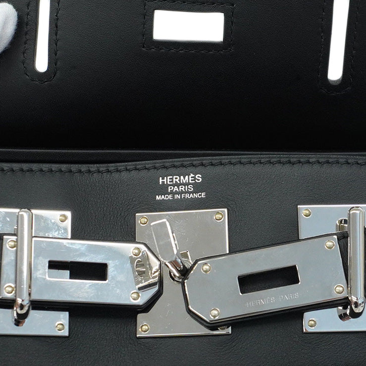 【5ib1966】エルメス ボディバッグ ケリーアッカドPM スイフト キャンバス ブラック シルバー金具 W刻印【中古】メンズ レディース ユニセックス