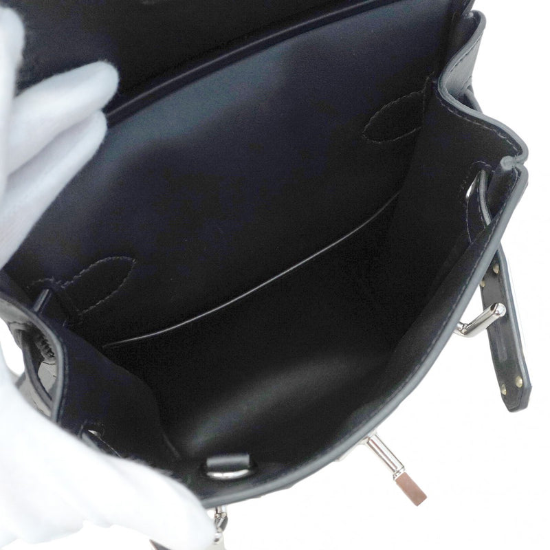 【5ib1966】エルメス ボディバッグ ケリーアッカドPM スイフト キャンバス ブラック シルバー金具 W刻印【中古】メンズ レディース ユニセックス