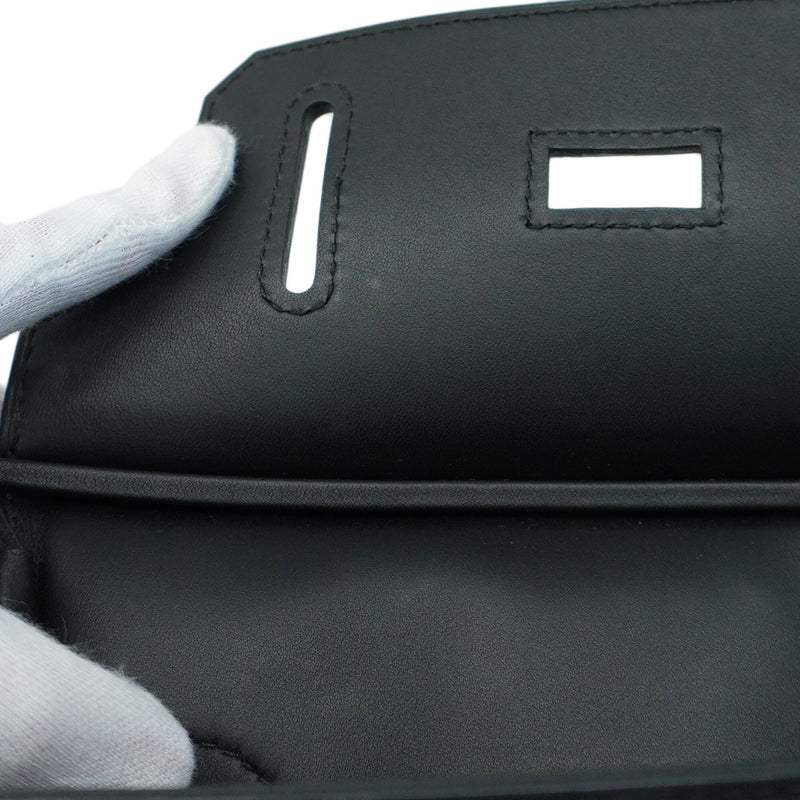 【5ib1966】エルメス ボディバッグ ケリーアッカドPM スイフト キャンバス ブラック シルバー金具 W刻印【中古】メンズ レディース ユニセックス