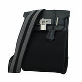 【5ib1966】エルメス ボディバッグ ケリーアッカドPM スイフト キャンバス ブラック シルバー金具 W刻印【中古】メンズ レディース ユニセックス