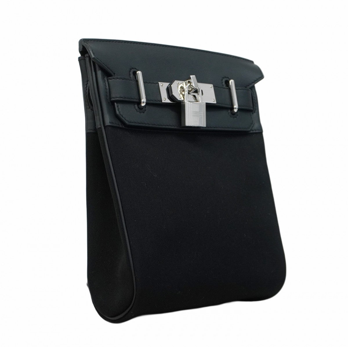 【5ib1966】エルメス ボディバッグ ケリーアッカドPM スイフト キャンバス ブラック シルバー金具 W刻印【中古】メンズ レディース ユニセックス