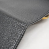 【5ib2021】グッチ キーケース GGマーモント 435305 レザー ブラック ゴールド金具【中古】レディース