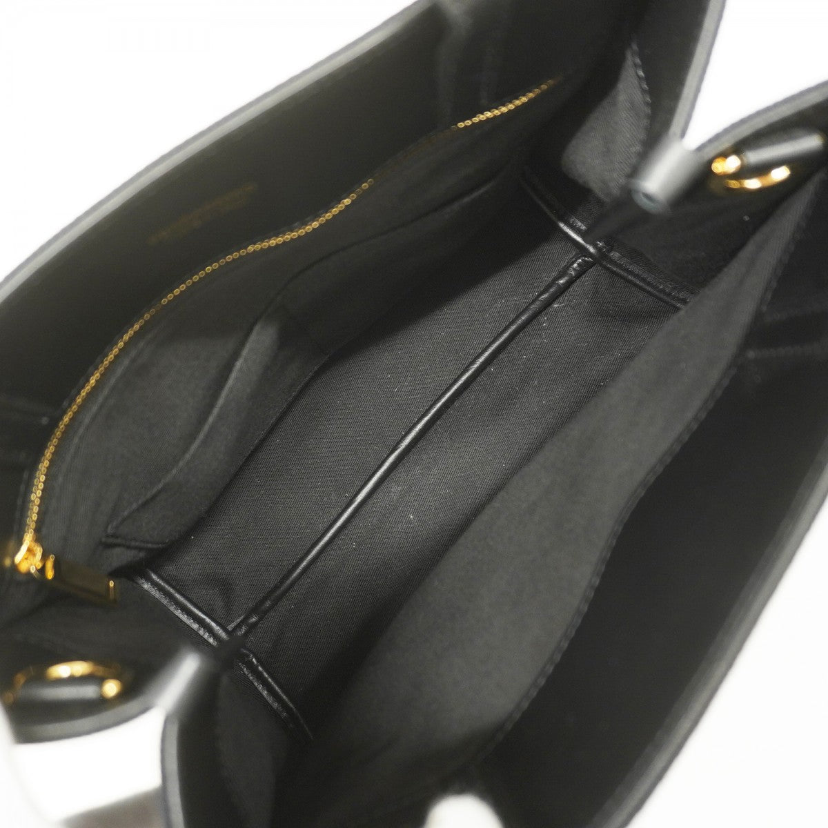 【5ib2095-h】サルヴァトーレフェラガモ トートバッグ ヴァラ キャンバス ブラック ゴールド金具【中古】レディース