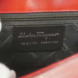 【5ib2182-h】サルヴァトーレフェラガモ ハンドバッグ ガンチーニ レザー レッド シルバー金具【中古】レディース