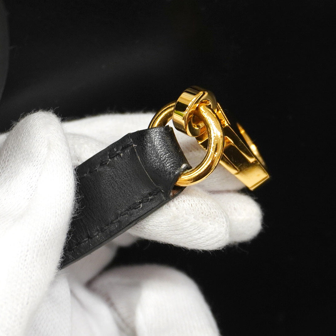 【5ib2255】エルメス ハンドバッグ ケリー32 ボックスカーフ ブラック ゴールド金具 □B刻印【中古】レディース