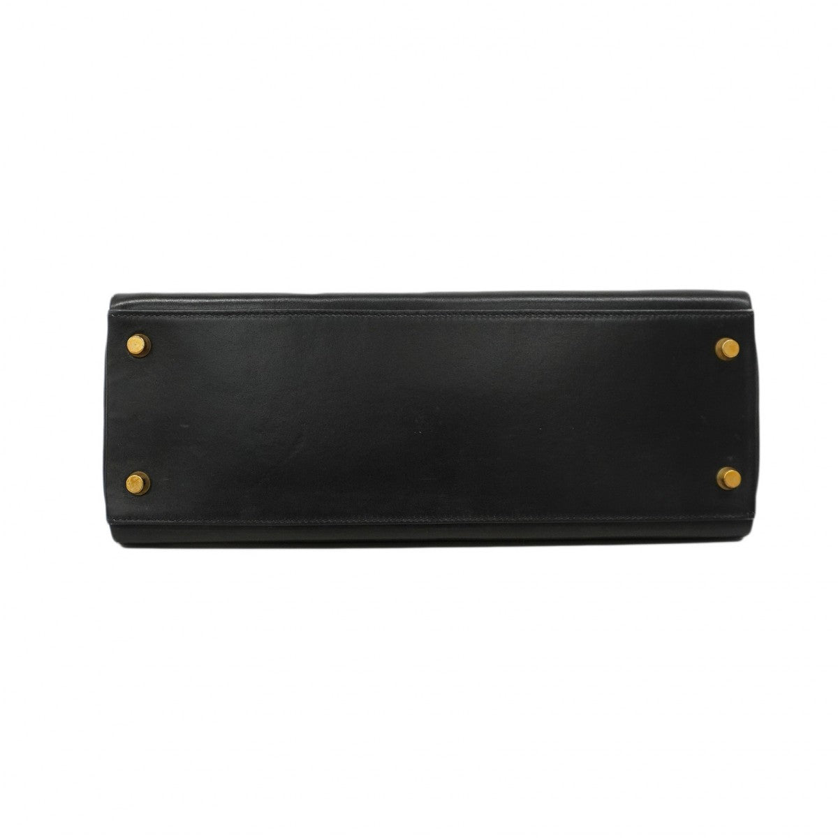 【5ib2255】エルメス ハンドバッグ ケリー32 ボックスカーフ ブラック ゴールド金具 □B刻印【中古】レディース