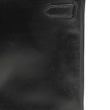 【5ib2255】エルメス ハンドバッグ ケリー32 ボックスカーフ ブラック ゴールド金具 □B刻印【中古】レディース