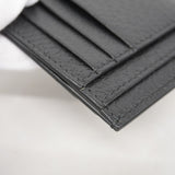 【5ib2415】グッチ カードケース 722734 レザー ブラック【中古】メンズ