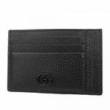 【5ib2415】グッチ カードケース 722734 レザー ブラック【中古】メンズ