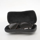 【5ib2507】シャネル サングラス カメリア 5113 プラスチック ブラウン ブラック シルバー金具【中古】レディース
