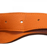 【5ib2508-e】エルメス ショルダーバッグ ソーケリー22 トゴ オレンジ シルバー金具 □L刻印【中古】レディース