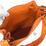 【5ib2508-e】エルメス ショルダーバッグ ソーケリー22 トゴ オレンジ シルバー金具 □L刻印【中古】レディース