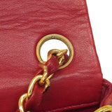 【5ib2509】シャネル ショルダーバッグ ミニマトラッセ チェーンショルダー ラムスキン レッド ゴールド金具【中古】レディース