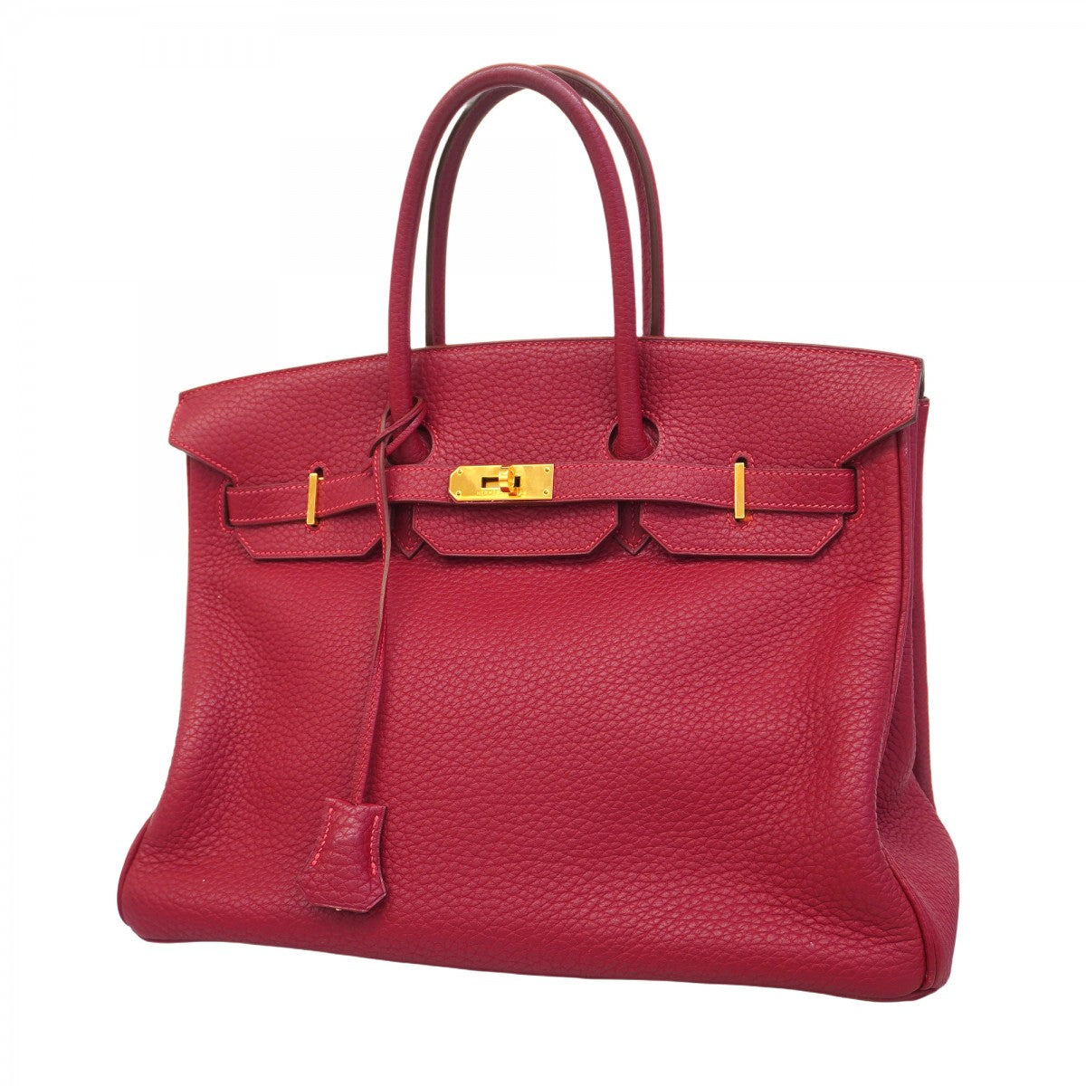 【5ib2543-h】エルメス ハンドバッグ バーキン35 トゴ ルージュカザック ゴールド金具 □I刻印【中古】レディース