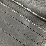 【5ib2586-h】セリーヌ 財布 マカダム ナイロンキャンバス グレー ブラック シルバー金具【中古】レディース