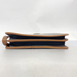 【5ib2621-h】セリーヌ クラッチバッグ レザー ブラウン ブラック ゴールド金具【中古】メンズ