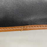 【5ib2621-h】セリーヌ クラッチバッグ レザー ブラウン ブラック ゴールド金具【中古】メンズ