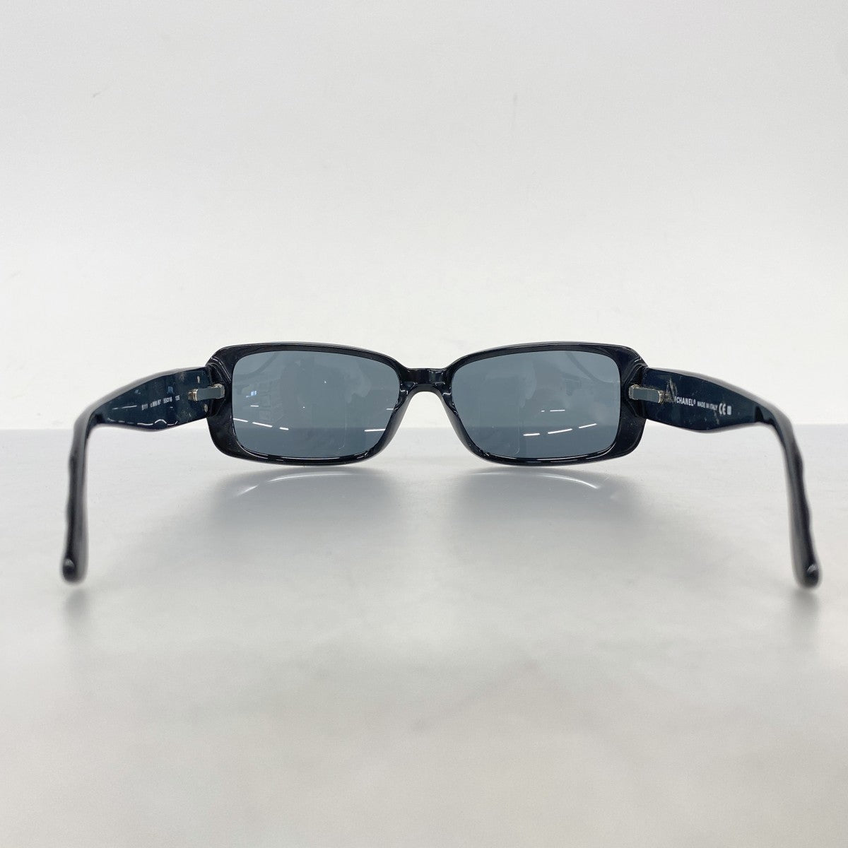 【5ib2628-h】シャネル サングラス 5111 プラスチック ブラック シルバー金具【中古】レディース
