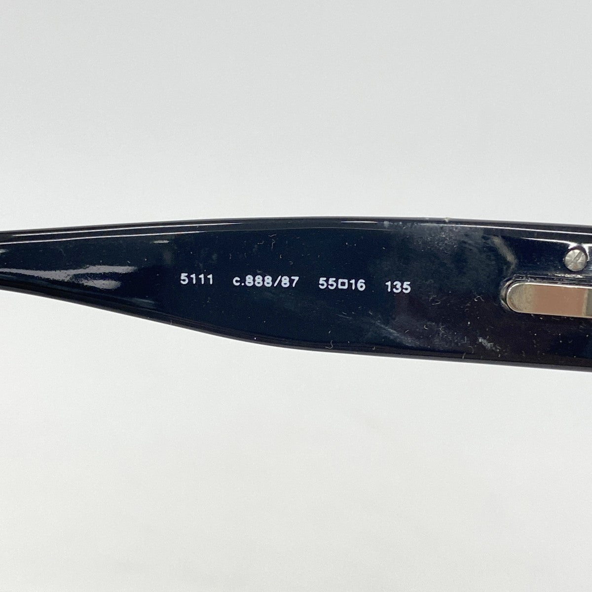 【5ib2628-h】シャネル サングラス 5111 プラスチック ブラック シルバー金具【中古】レディース