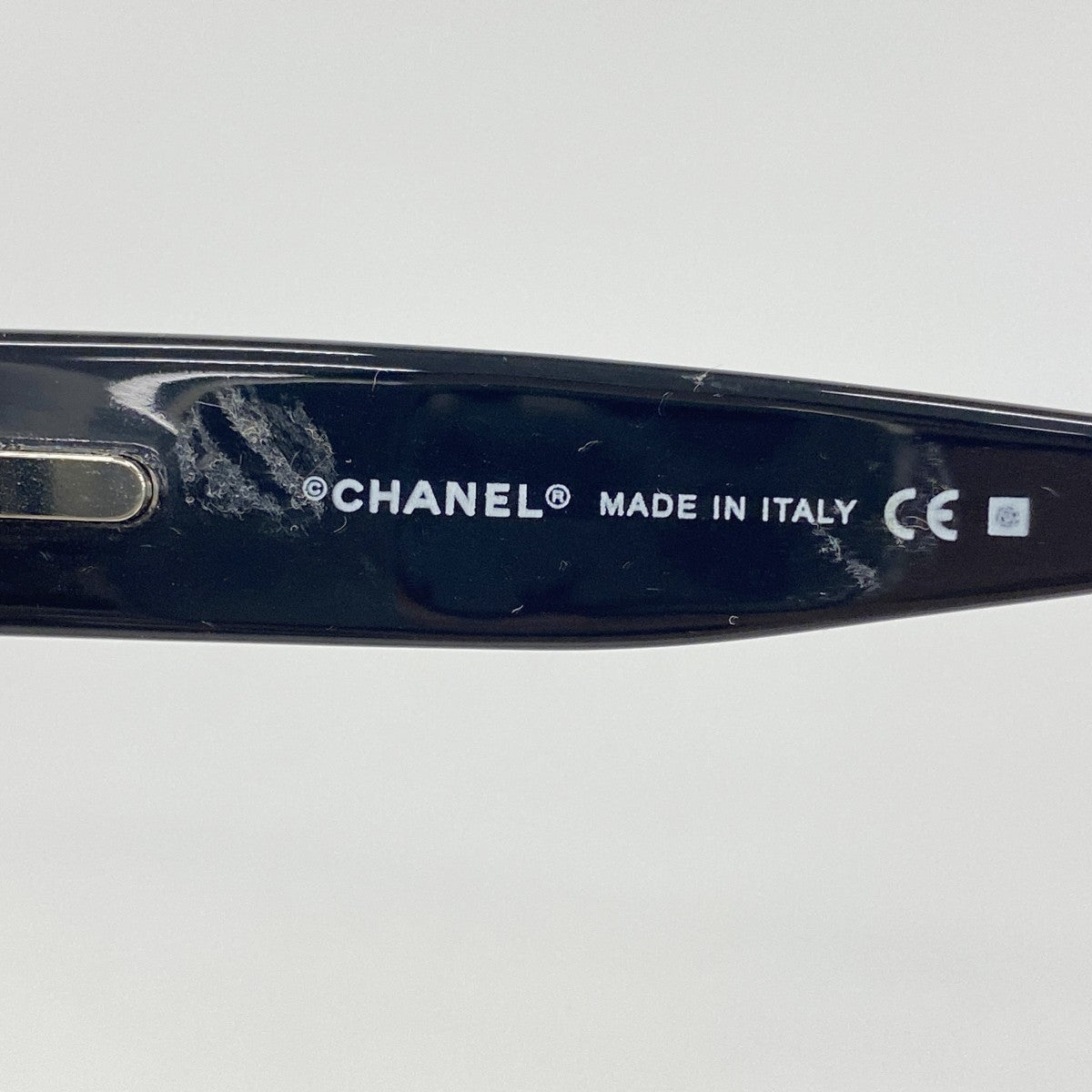 【5ib2628-h】シャネル サングラス 5111 プラスチック ブラック シルバー金具【中古】レディース