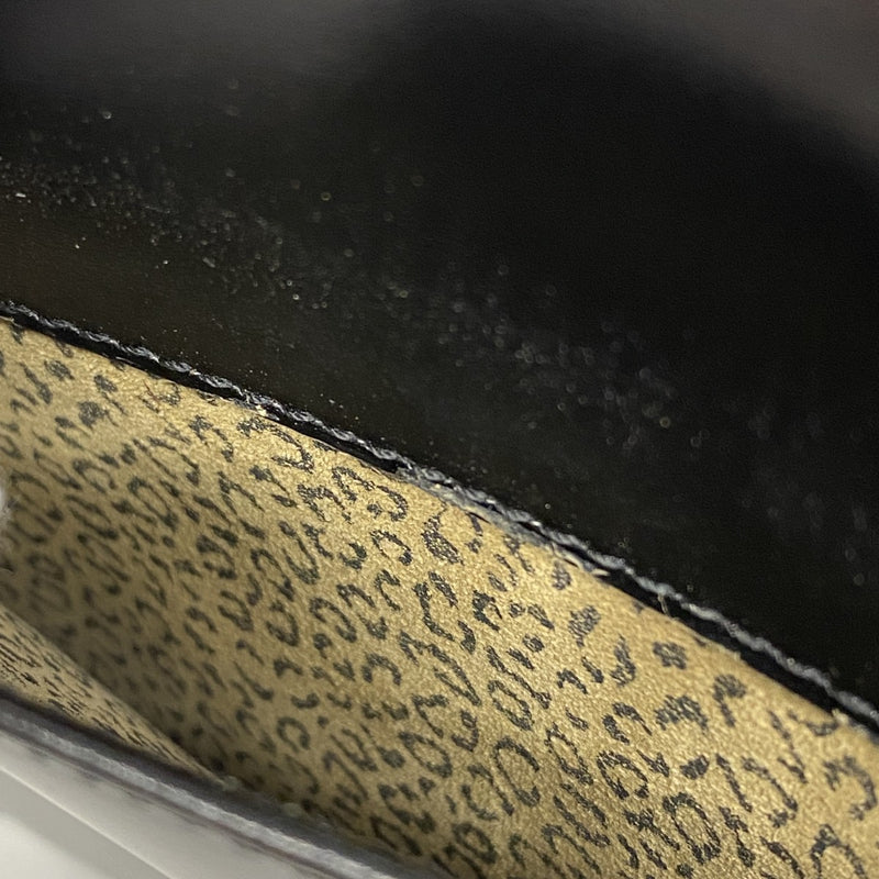【5ib2637-h】カルティエ ハンドバッグ パンテール レザー ブラック ゴールド金具【中古】レディース