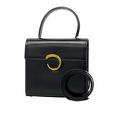 【5ib2637-h】カルティエ ハンドバッグ パンテール レザー ブラック ゴールド金具【中古】レディース