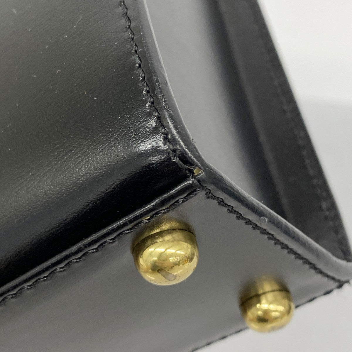 【5ib2637-h】カルティエ ハンドバッグ パンテール レザー ブラック ゴールド金具【中古】レディース