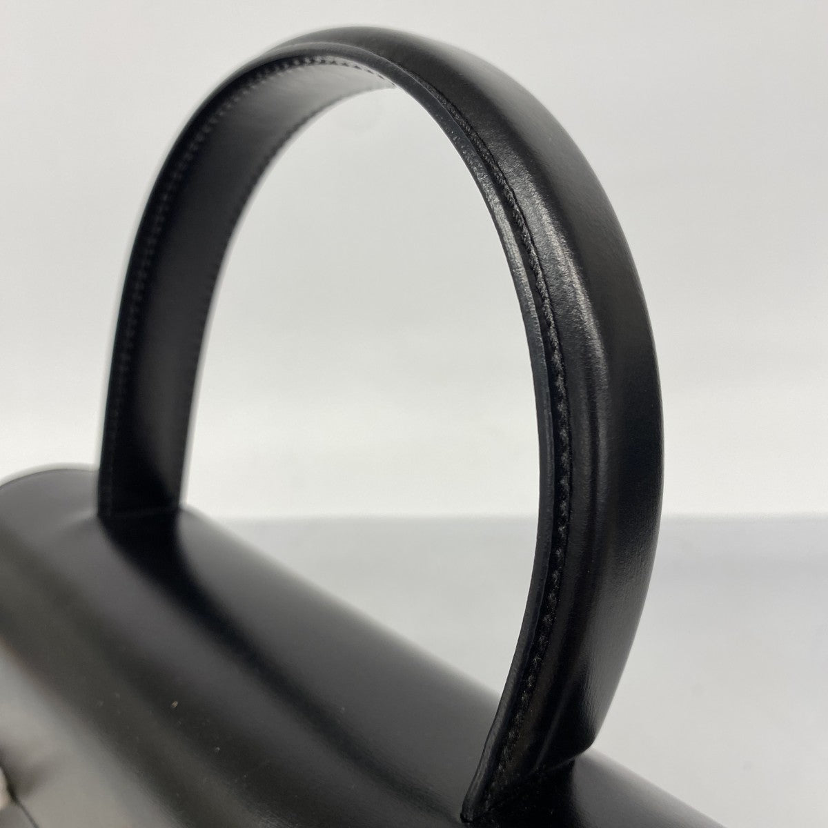 【5ib2637-h】カルティエ ハンドバッグ パンテール レザー ブラック ゴールド金具【中古】レディース