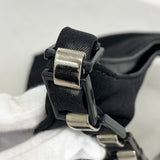 【5ib2671-h】サルヴァトーレフェラガモ ショルダーバッグ ヴァラ ナイロンキャンバス ブラック シルバー金具【中古】レディース