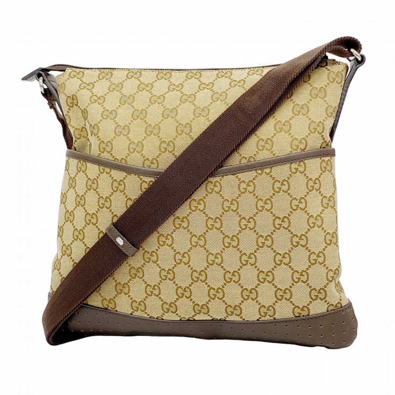 グッチ　ショルダーバッグ　GGキャンバス×レザー GUCCI グッチ ショルダーバッグ トートバッグ GGキャンバス