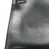 【5ic2744-h】エルメス ハンドバッグ ケリー32 ボックスカーフ ネイビー ゴールド金具 〇M刻印【中古】レディース