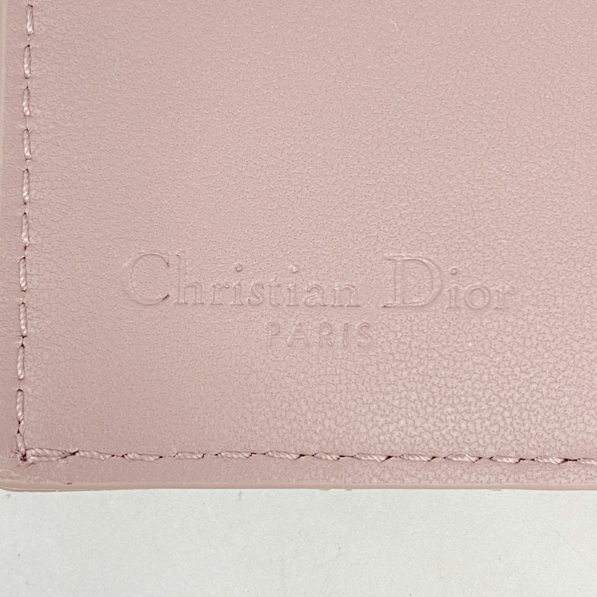【5ic2770】クリスチャンディオール キーケース カナージュ レザー ダークピンク シャンパンゴールド金具【中古】レディース