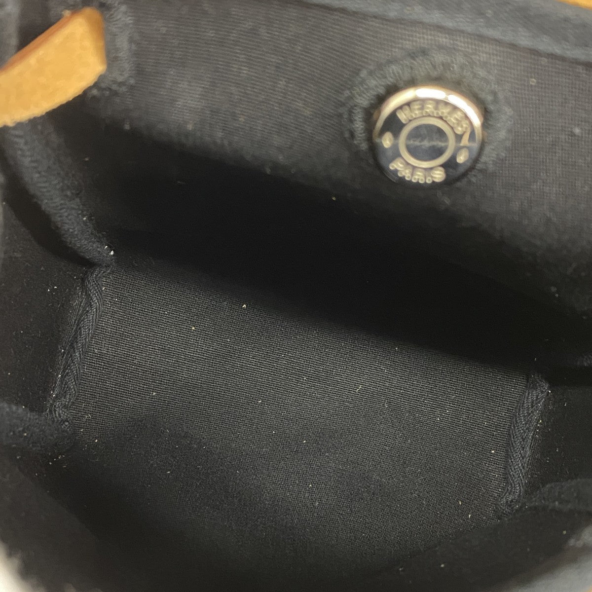 【5ic2795】エルメス ショルダーバッグ エールバッグTPM トワルGM ナチュラル シルバー金具 □H刻印【中古】レディース
