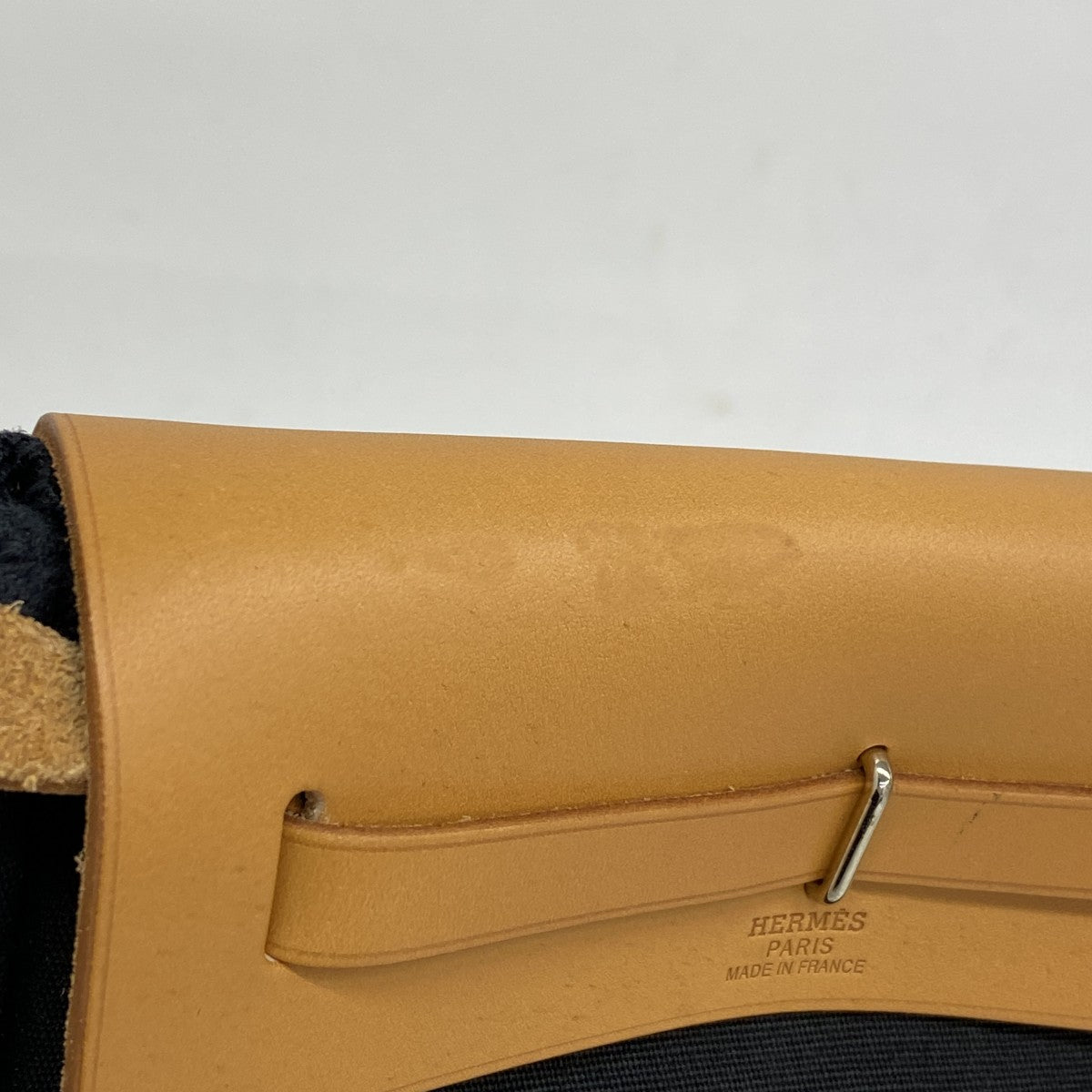 【5ic2795】エルメス ショルダーバッグ エールバッグTPM トワルGM ナチュラル シルバー金具 □H刻印【中古】レディース