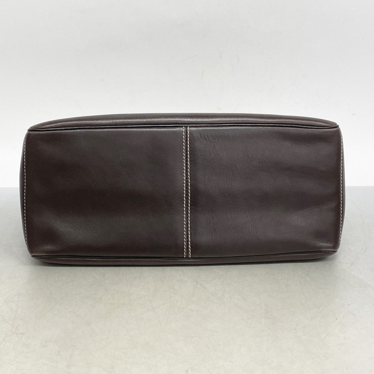 【5ic2796】セリーヌ ハンドバッグ ブギーバッグ レザー ダークブラウン シルバー金具【中古】レディース
