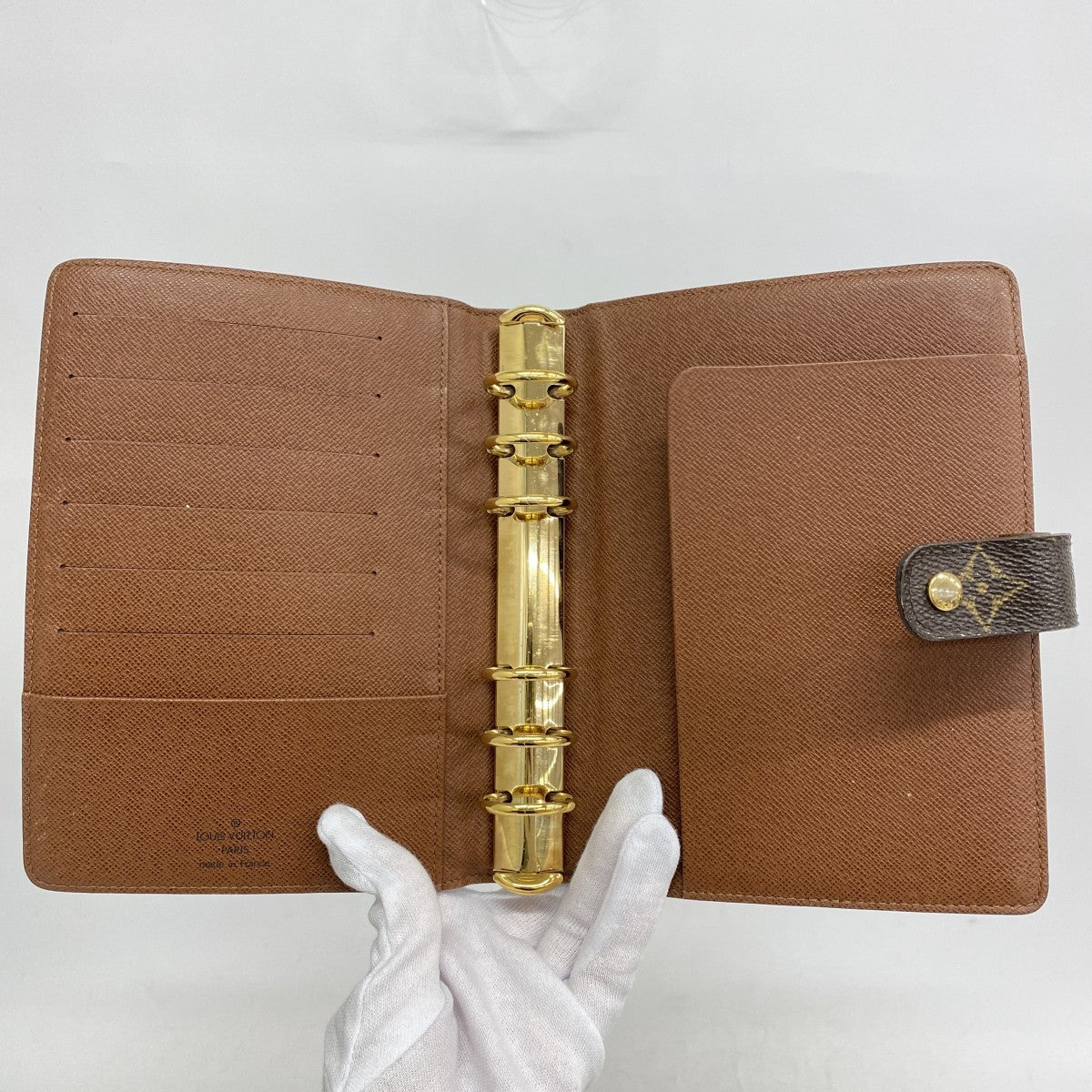 【5ic2806】ルイヴィトン 手帳カバー モノグラム アジェンダMM R20105 ブラウン【中古】メンズ レディース ユニセックス