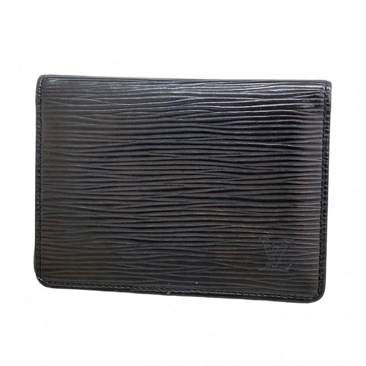 【5ic2821】ルイヴィトン カードケース エピ ポルト2カルトヴェルティカル M63202 ノワール【中古】メンズ レディース ユニセックス