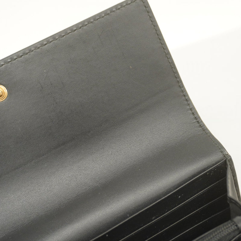 【5ic2829】グッチ 長財布 GGスプリーム 779785 PVC レザー ブラック ベージュ ゴールド金具【中古】レディース