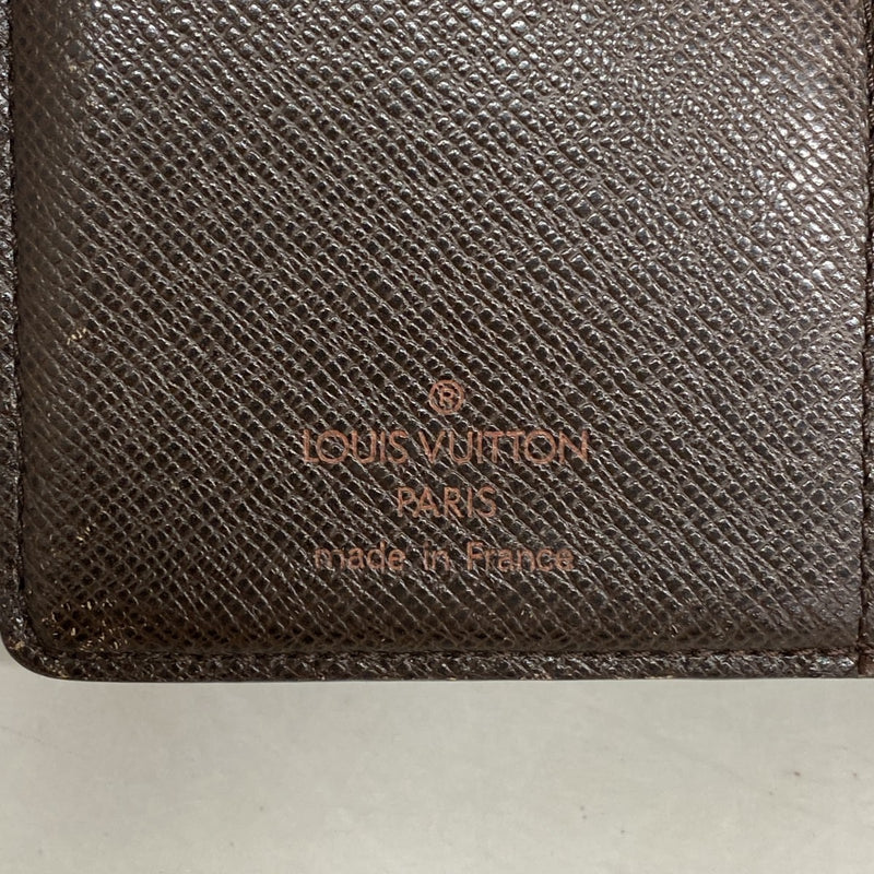 【5ic2844】ルイヴィトン 財布 ダミエ ポルトモネヴィエノワ N61664 エベヌ【中古】レディース